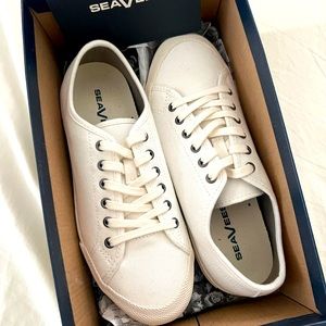 Never worn SeaVees white/cream sneakers